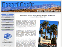 Tablet Screenshot of desertoasisrv.com